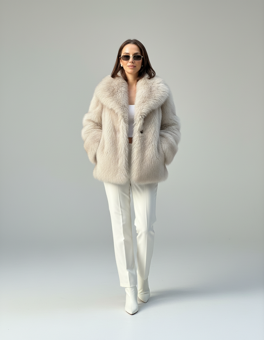 Dana | Oversized Faux Fur Jas Dames