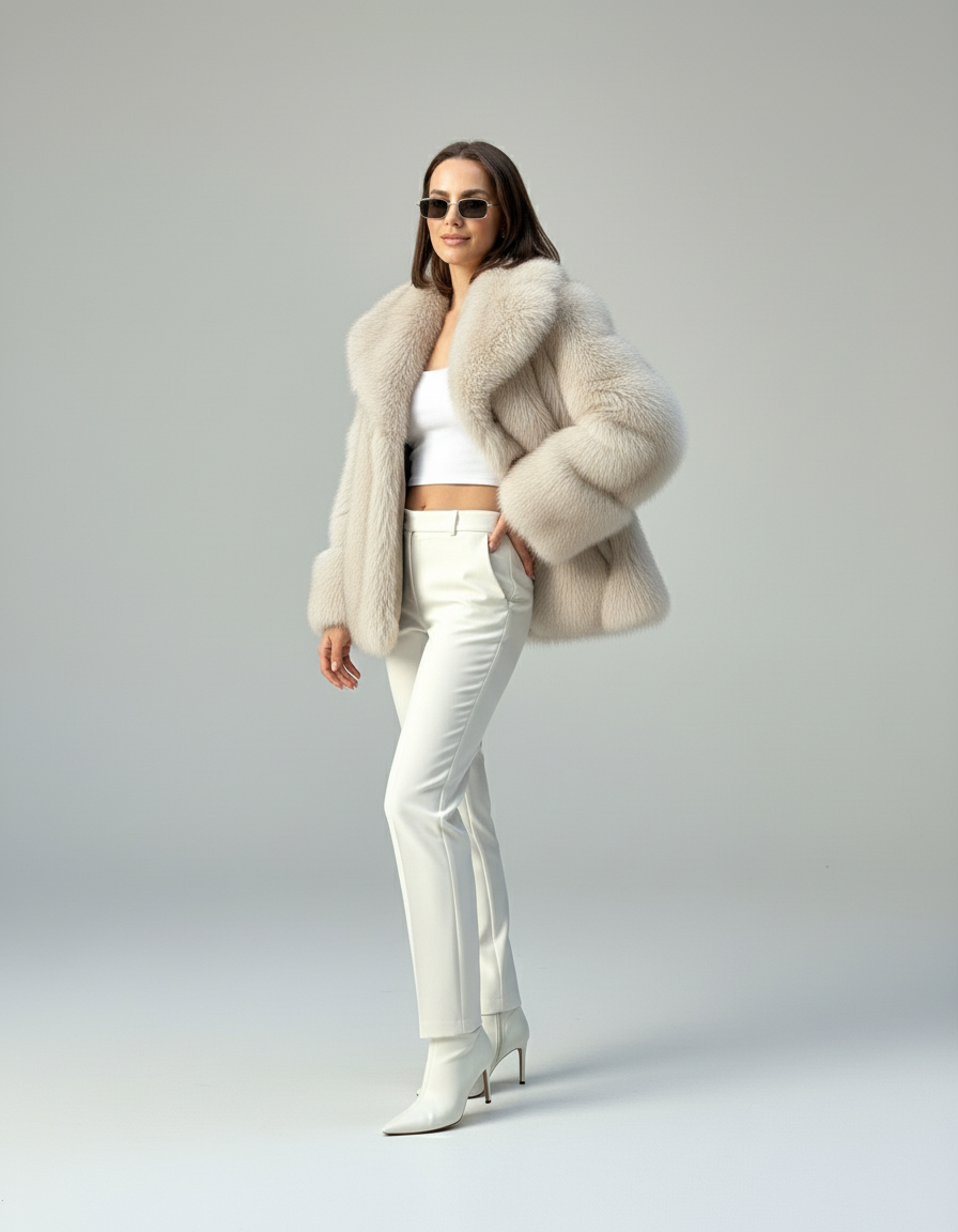 Dana | Oversized Faux Fur Jas Dames