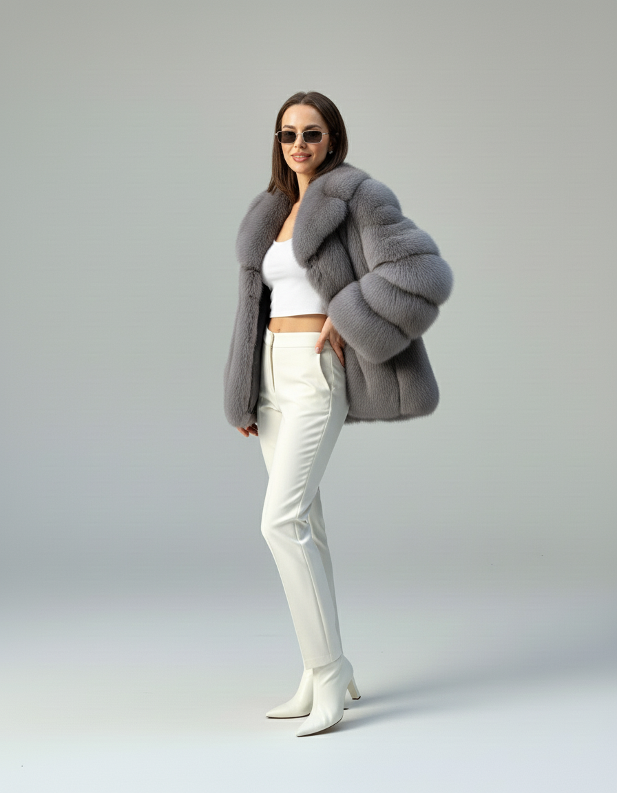 Dana | Oversized Faux Fur Jas Dames