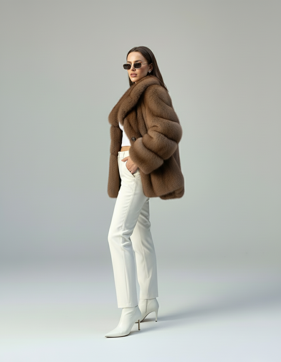 Dana | Oversized Faux Fur Jas Dames