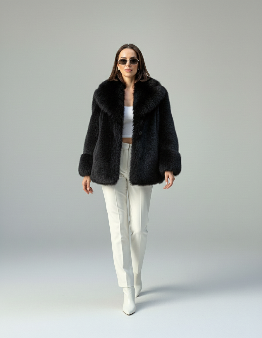 Dana | Oversized Faux Fur Jas Dames