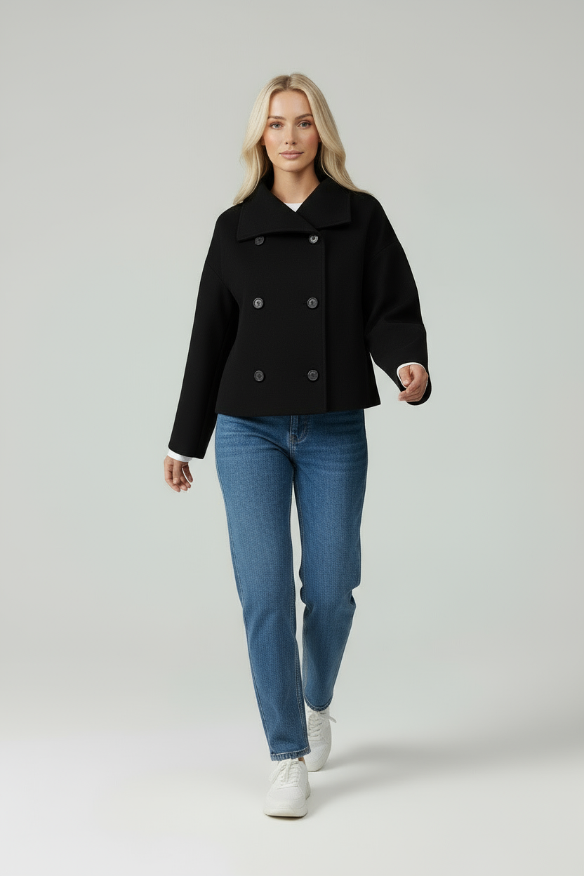 Valery | Cropped Trenchcoat Dames