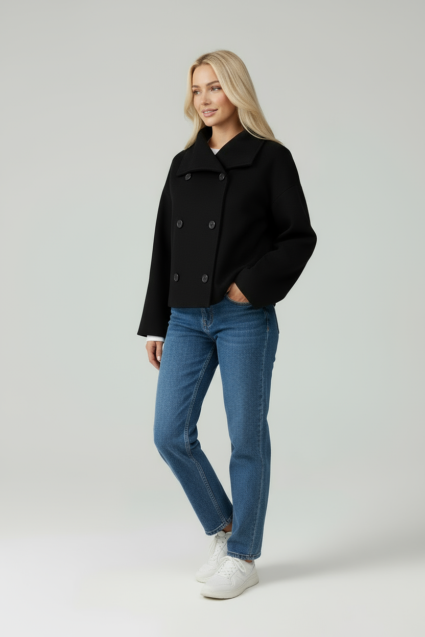 Valery | Cropped Trenchcoat Dames