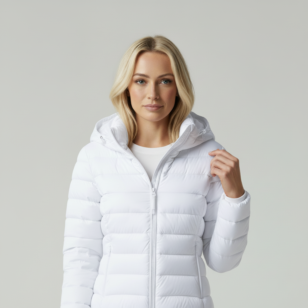 Sophie | Trendy Gewatteerde Damesjas Met Capuchon