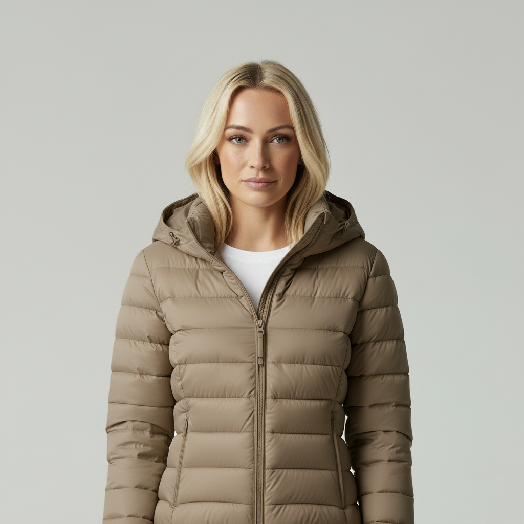 Sophie | Trendy Gewatteerde Damesjas Met Capuchon