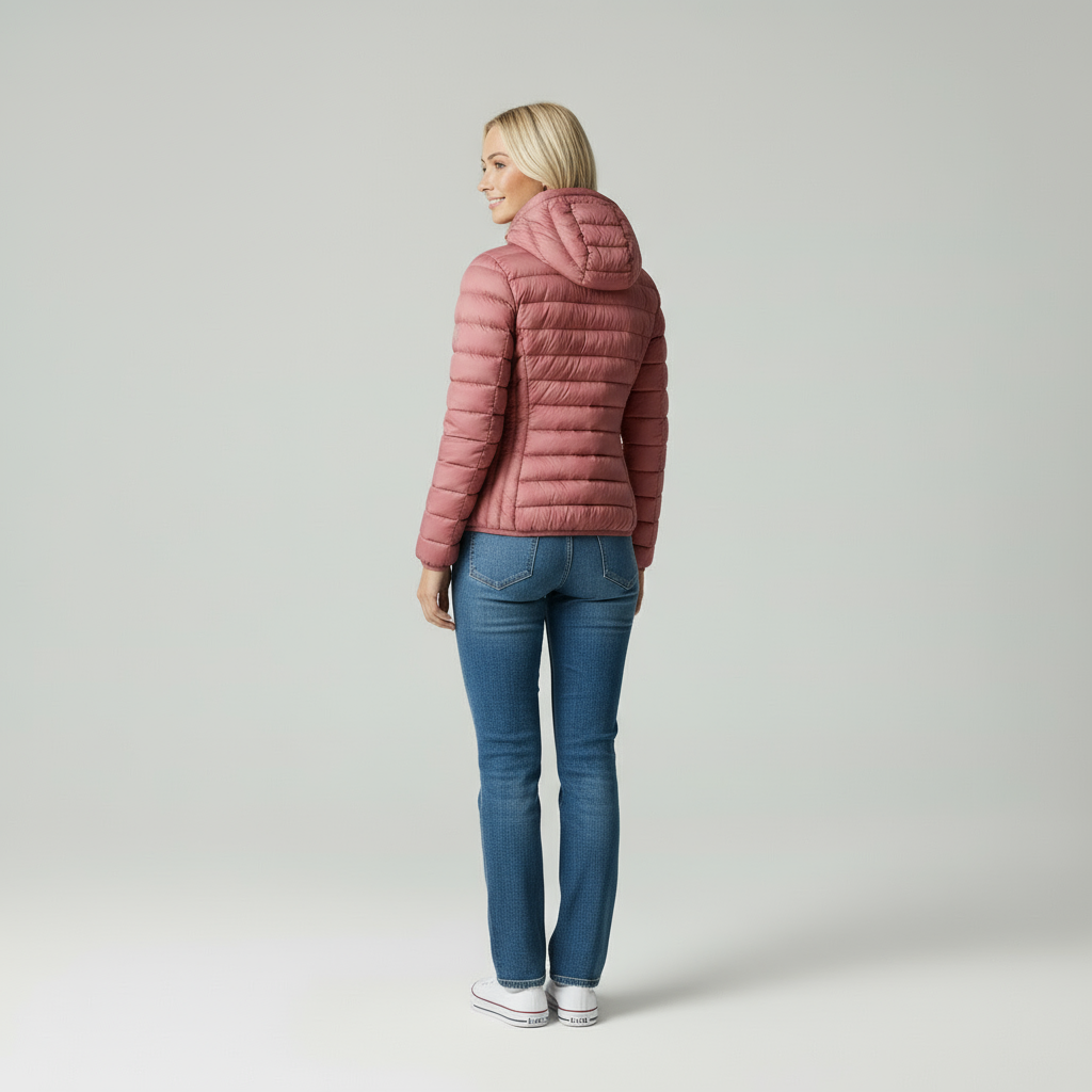 Sophie | Trendy Gewatteerde Damesjas Met Capuchon