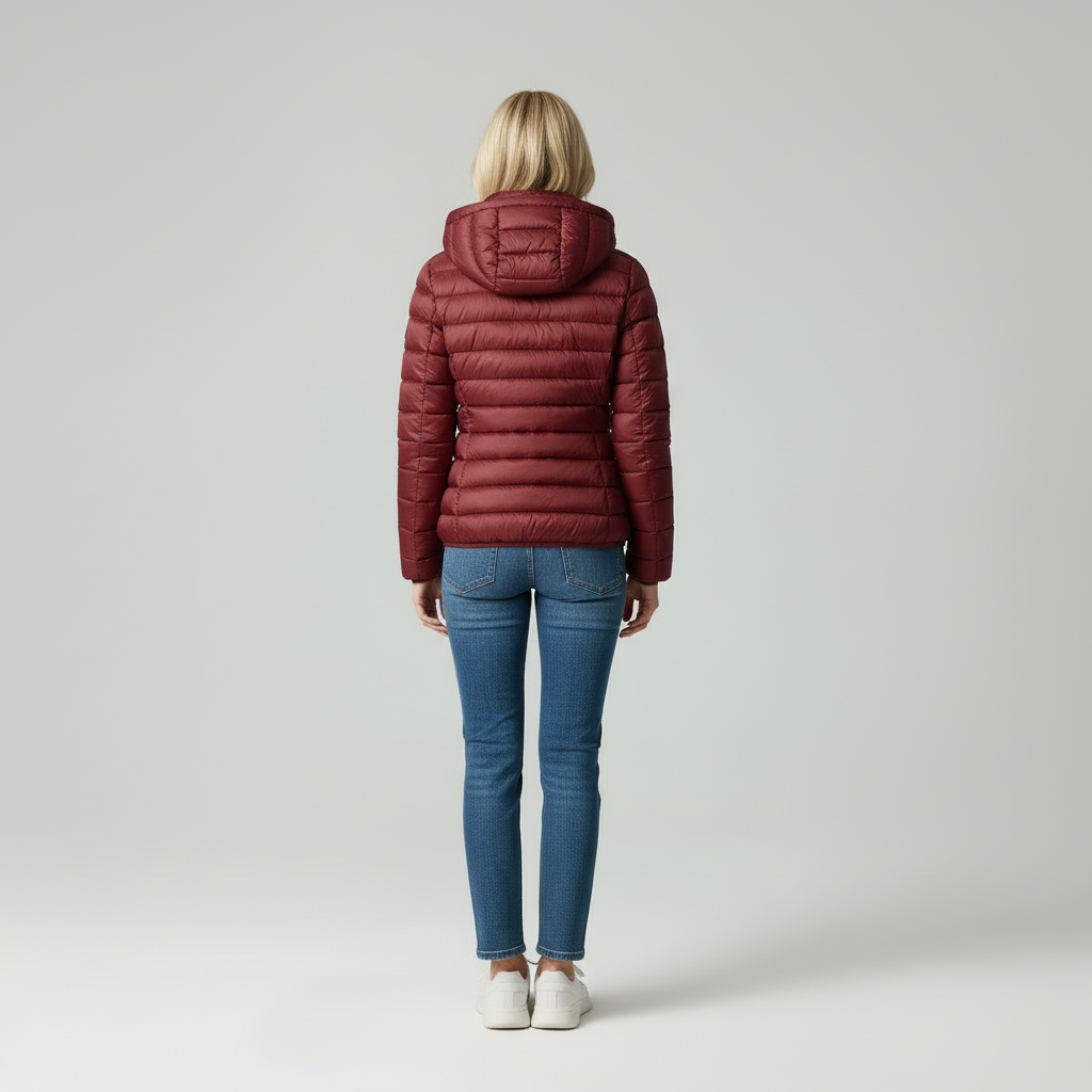 Sophie | Trendy Gewatteerde Damesjas Met Capuchon