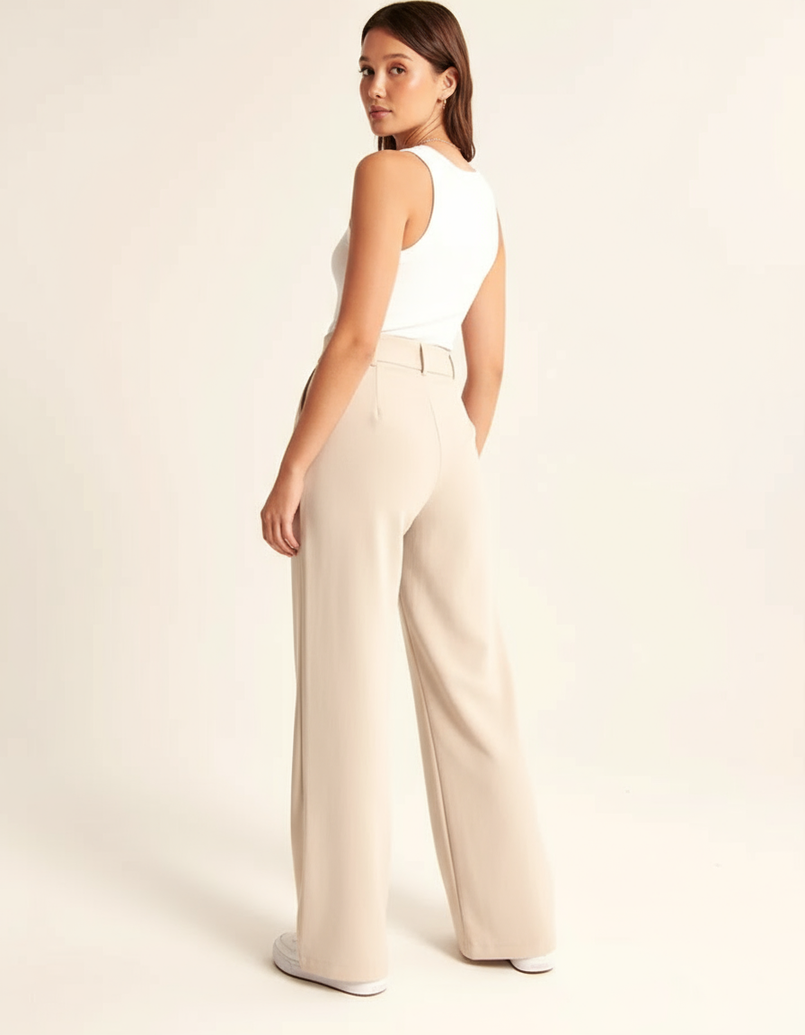 Isabel | High Waist Wide Leg Pantalon Dames