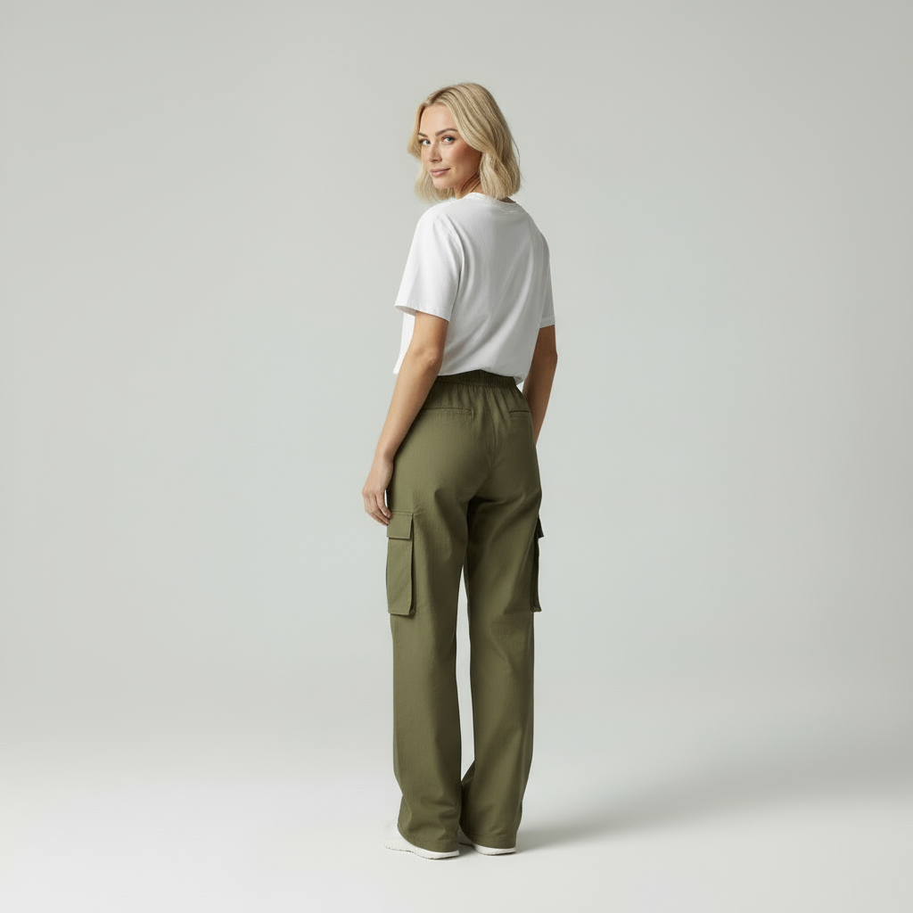 Zara | Trendy Cargo Pants Dames Relaxed Fit