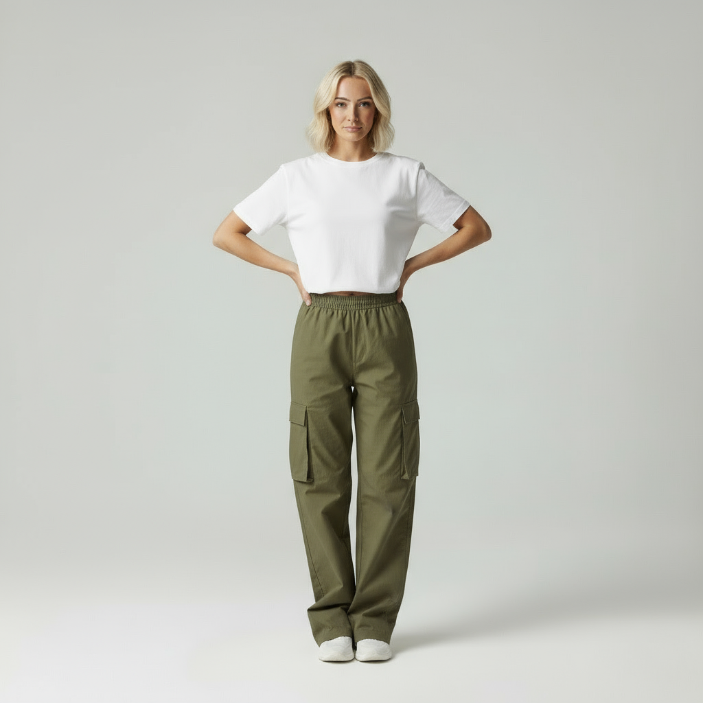 Zara | Trendy Cargo Pants Dames Relaxed Fit