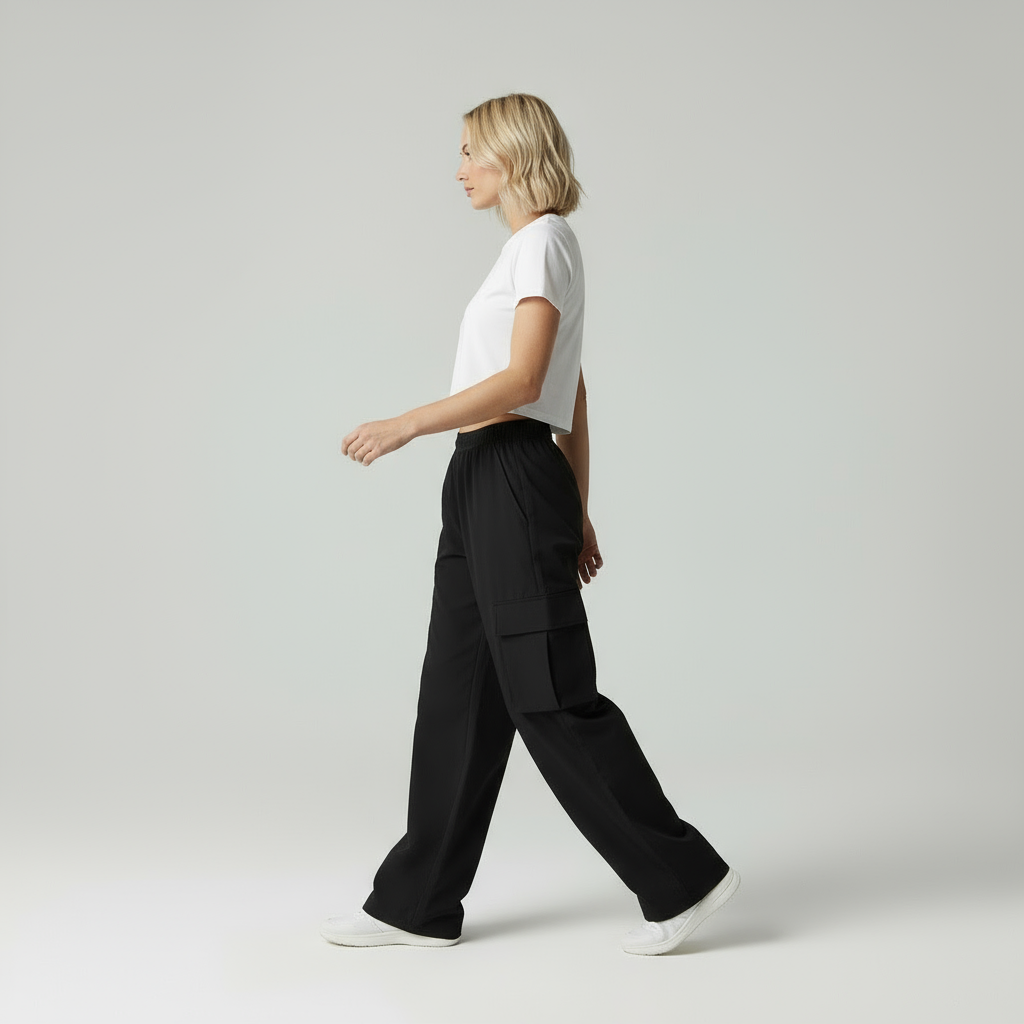 Zara | Trendy Cargo Pants Dames Relaxed Fit