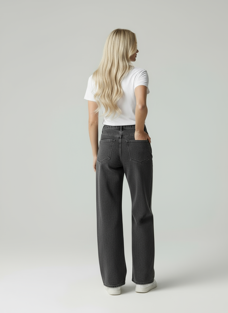 Lara | High Waist Wide Leg Jeans Dames