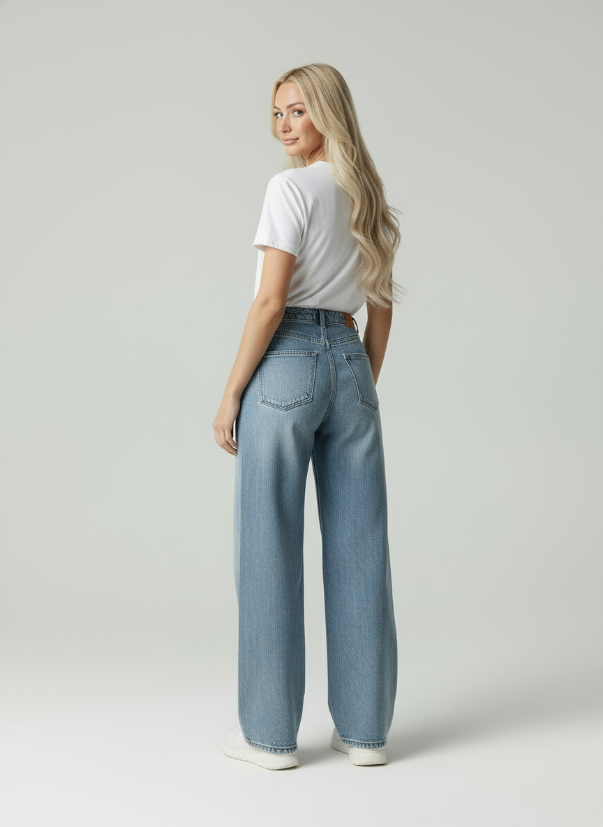 Lara | High Waist Wide Leg Jeans Dames