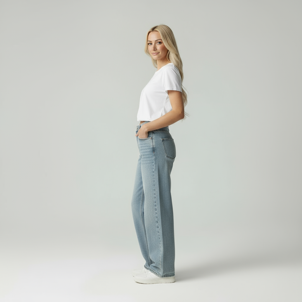 Elise | High Waist Jeans Dames Straight Fit