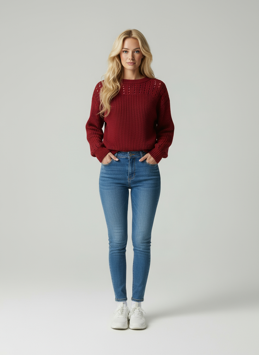 Noor | Gebreide Wintertrui Dames