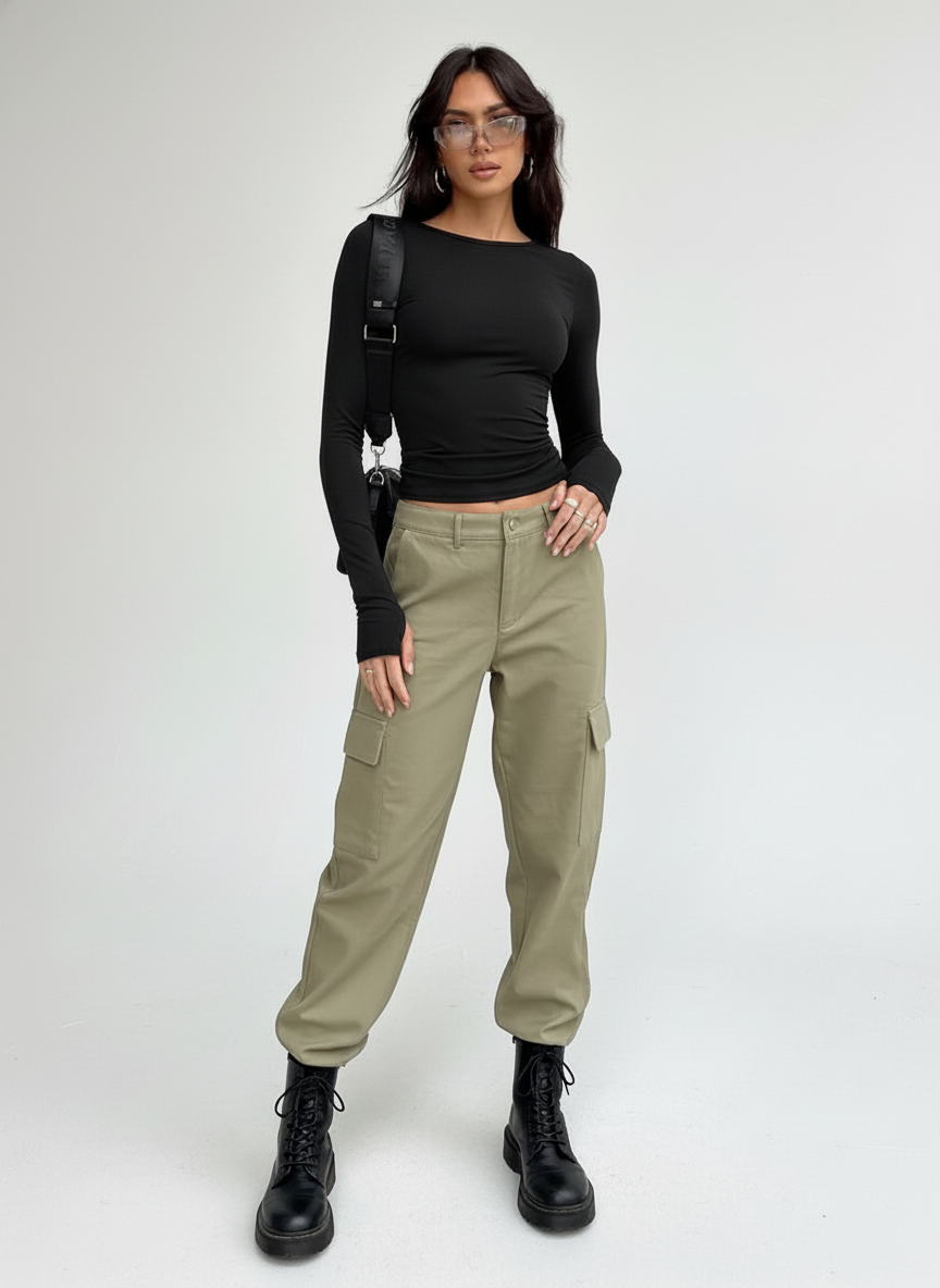 Mira | Strakke Longsleeve Top