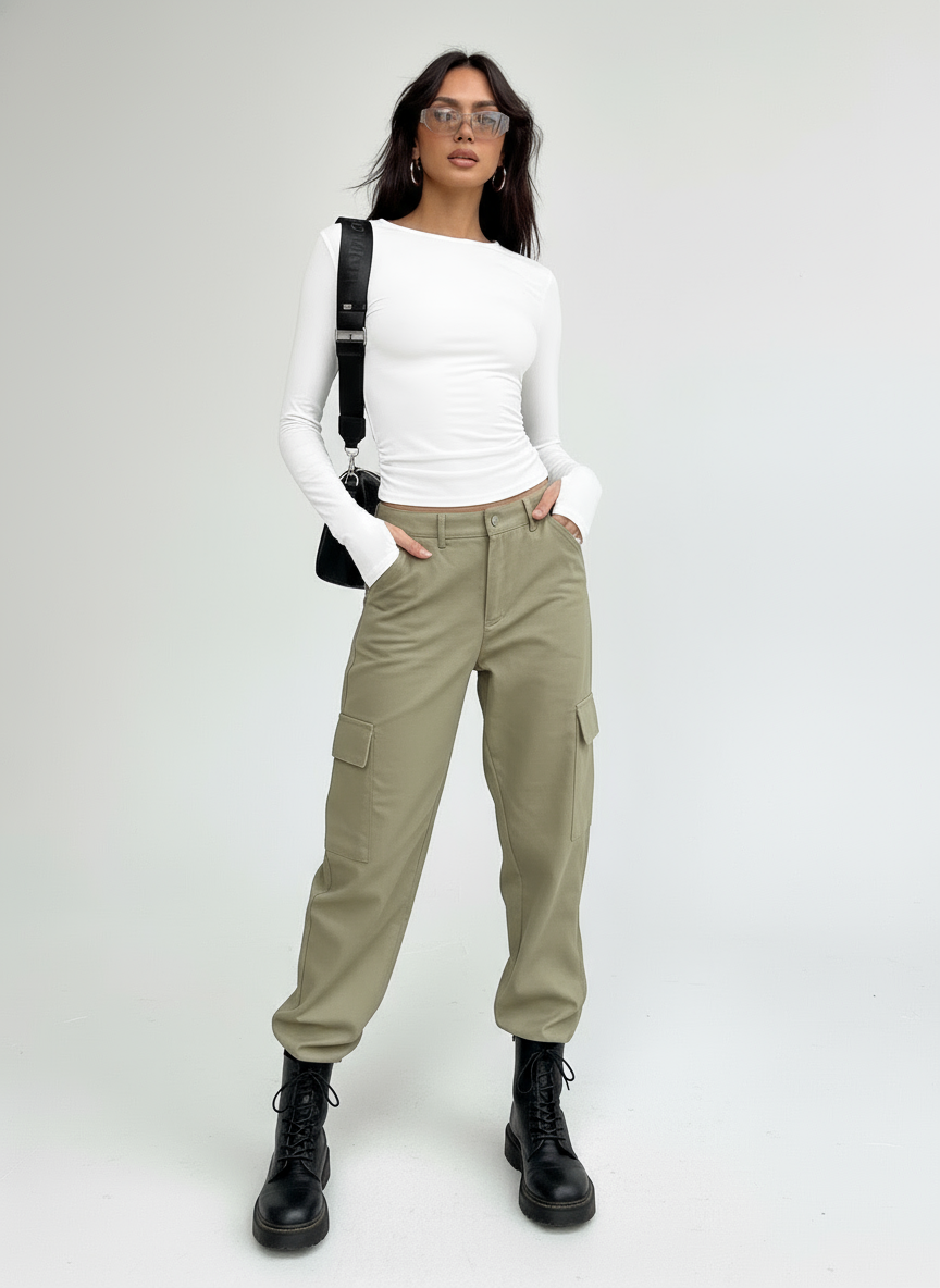 Mira | Strakke Longsleeve Top