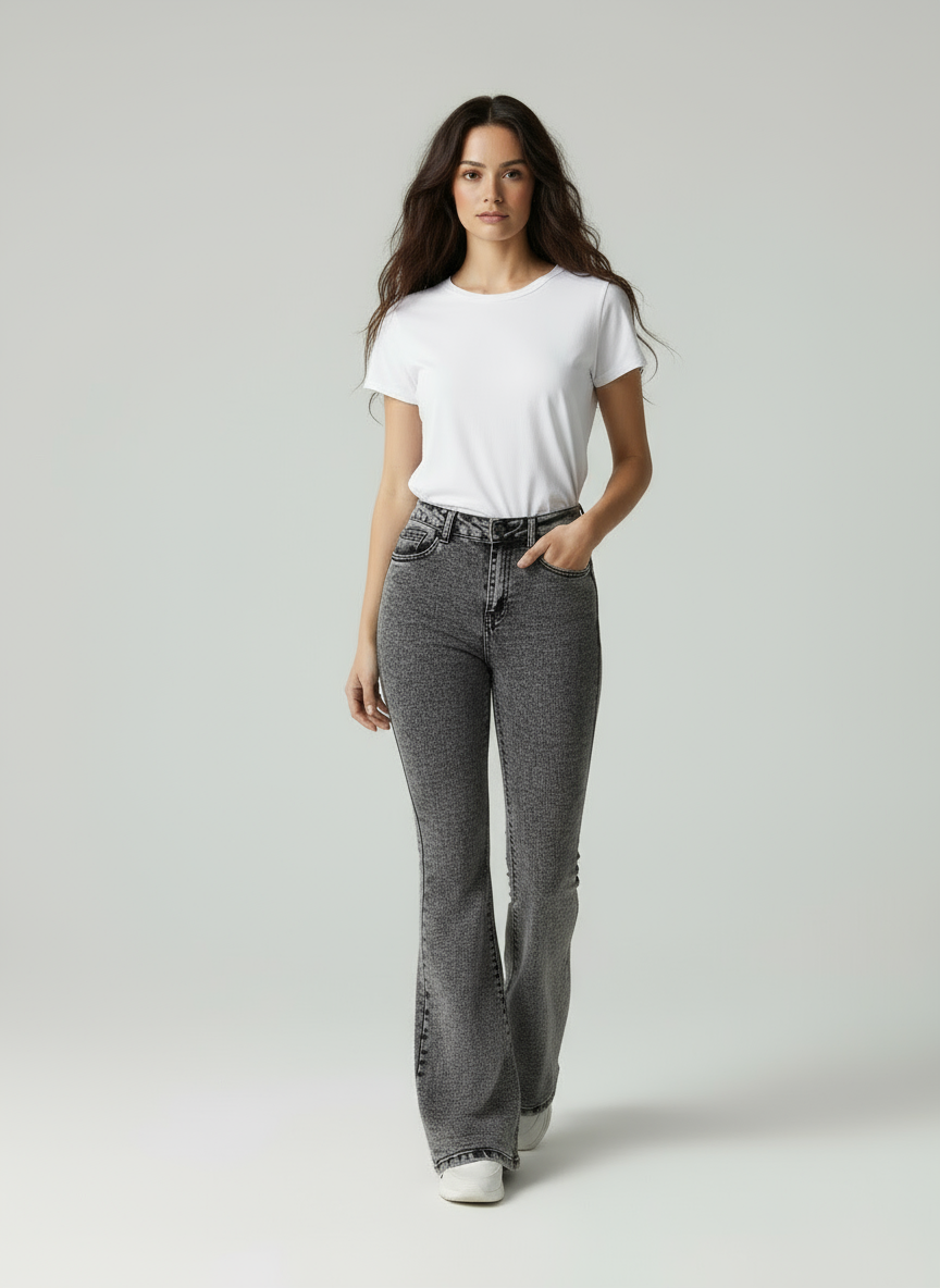 Nola | High Waist Flared Jeans