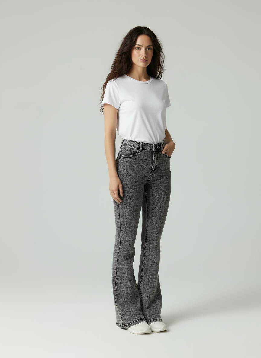 Nola | High Waist Flared Jeans