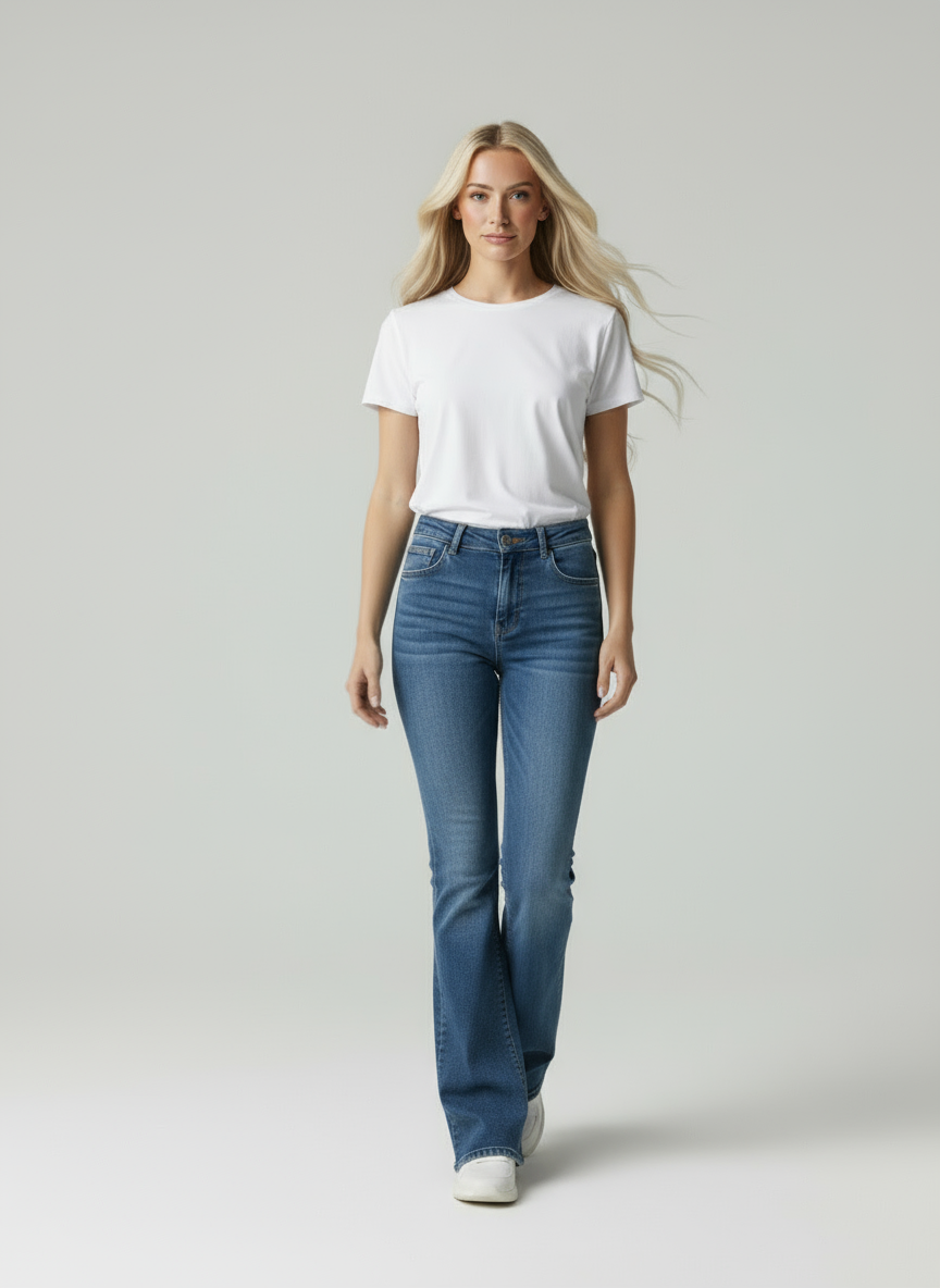 Nala | Stretch denim flare jeans