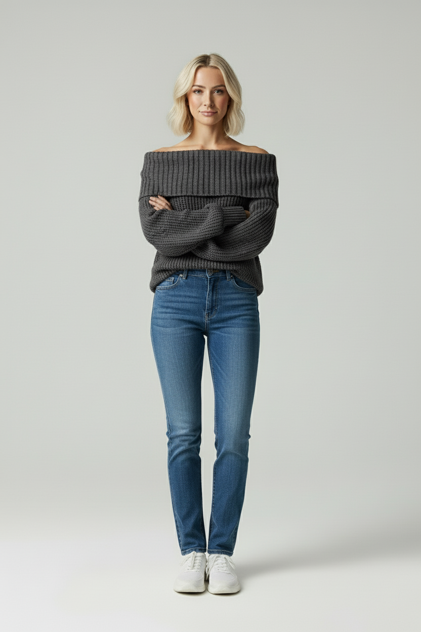 Liv | Off Shoulder Gebreide Trui