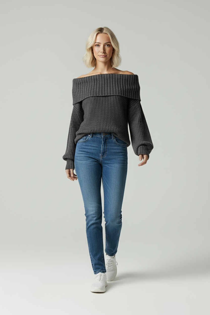 Liv | Off Shoulder Gebreide Trui
