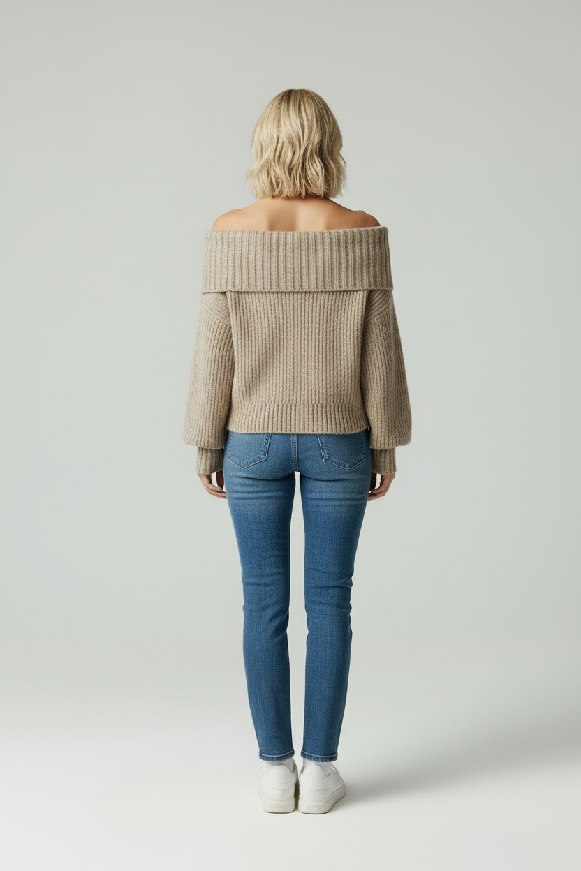 Liv | Off Shoulder Gebreide Trui
