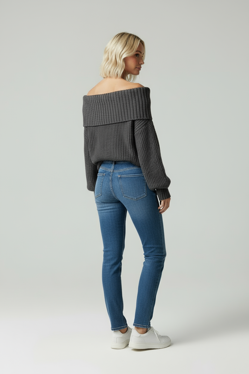 Liv | Off Shoulder Gebreide Trui