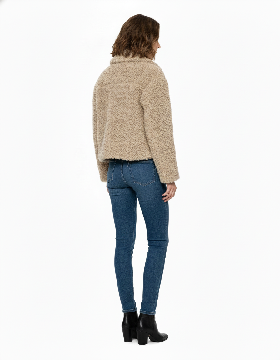 Aurélie | Teddyjas met Elegante Kraag