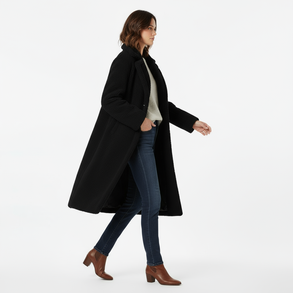 Lotte | Lange teddy jas