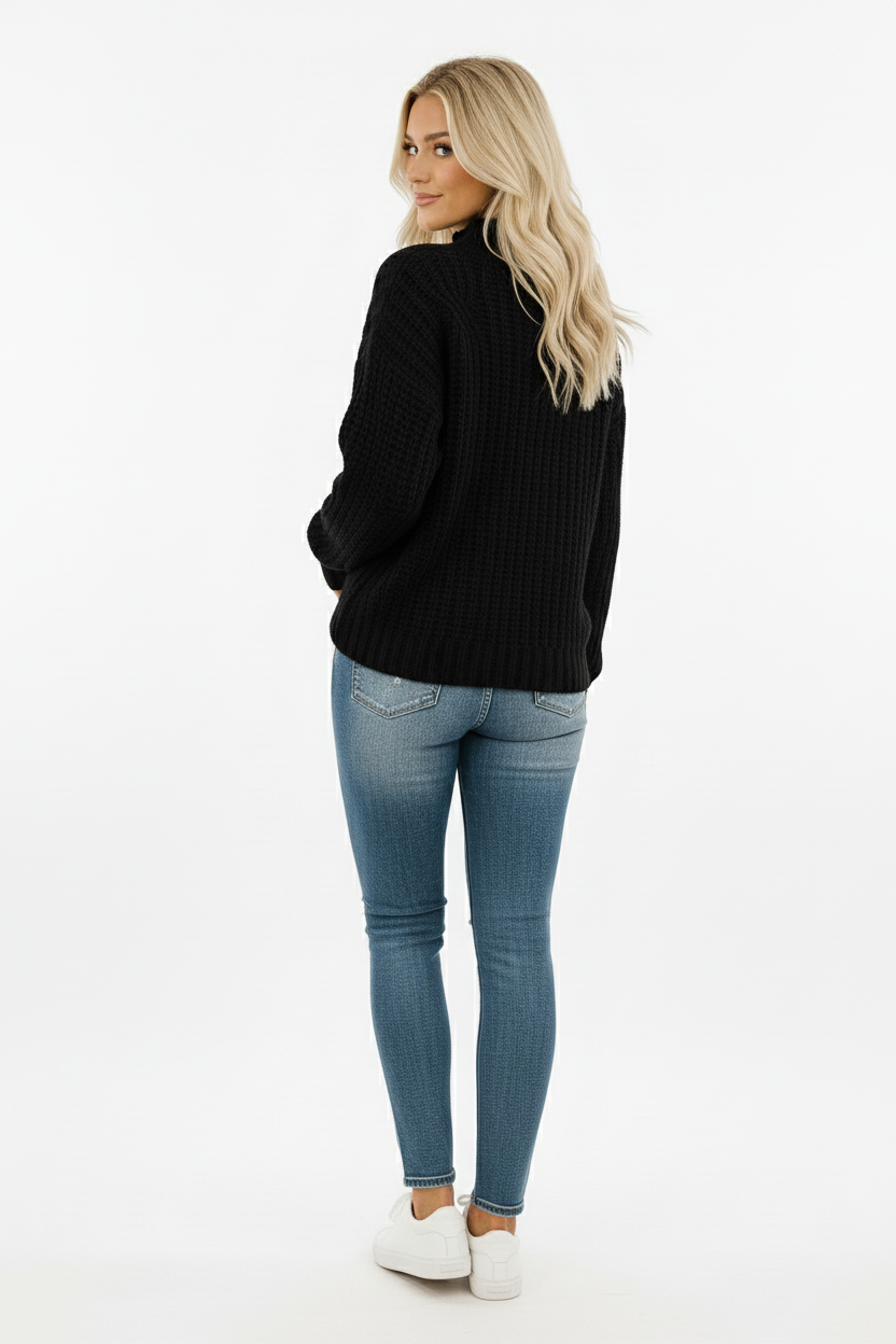 Fleur | Gebreide Trui met Colkraag