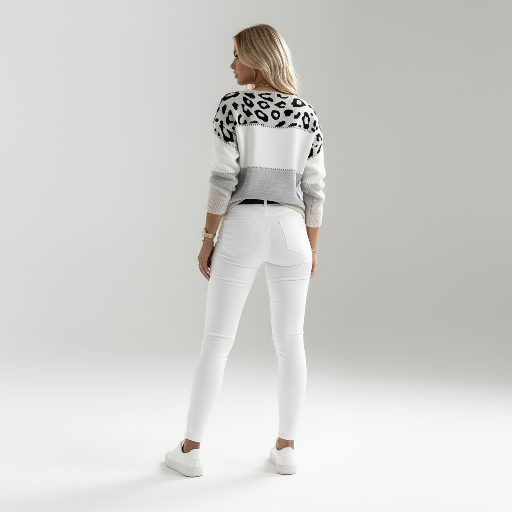 Mae | Trui met Panterprint