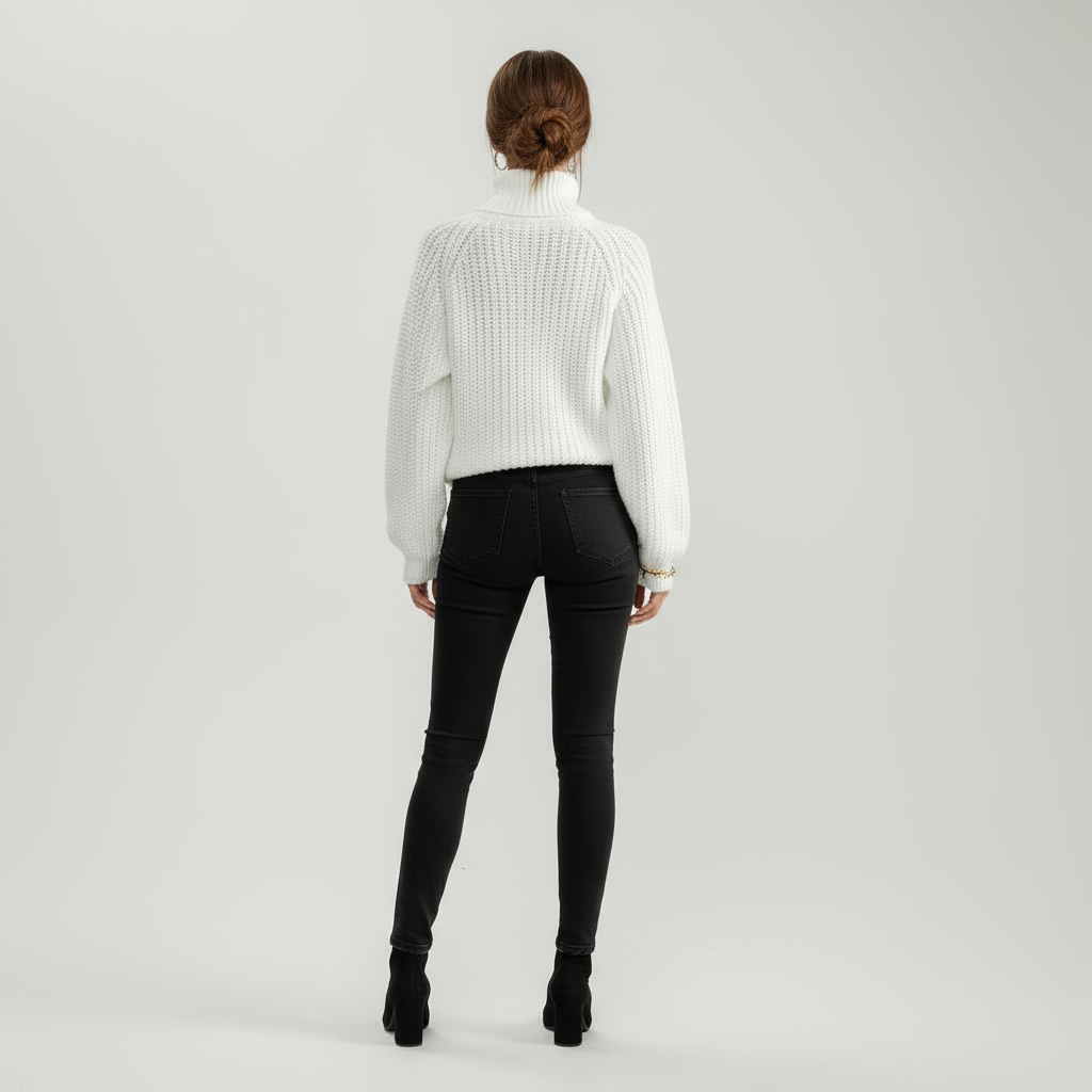 Valora | Wollen Coltrui met Puff Sleeves