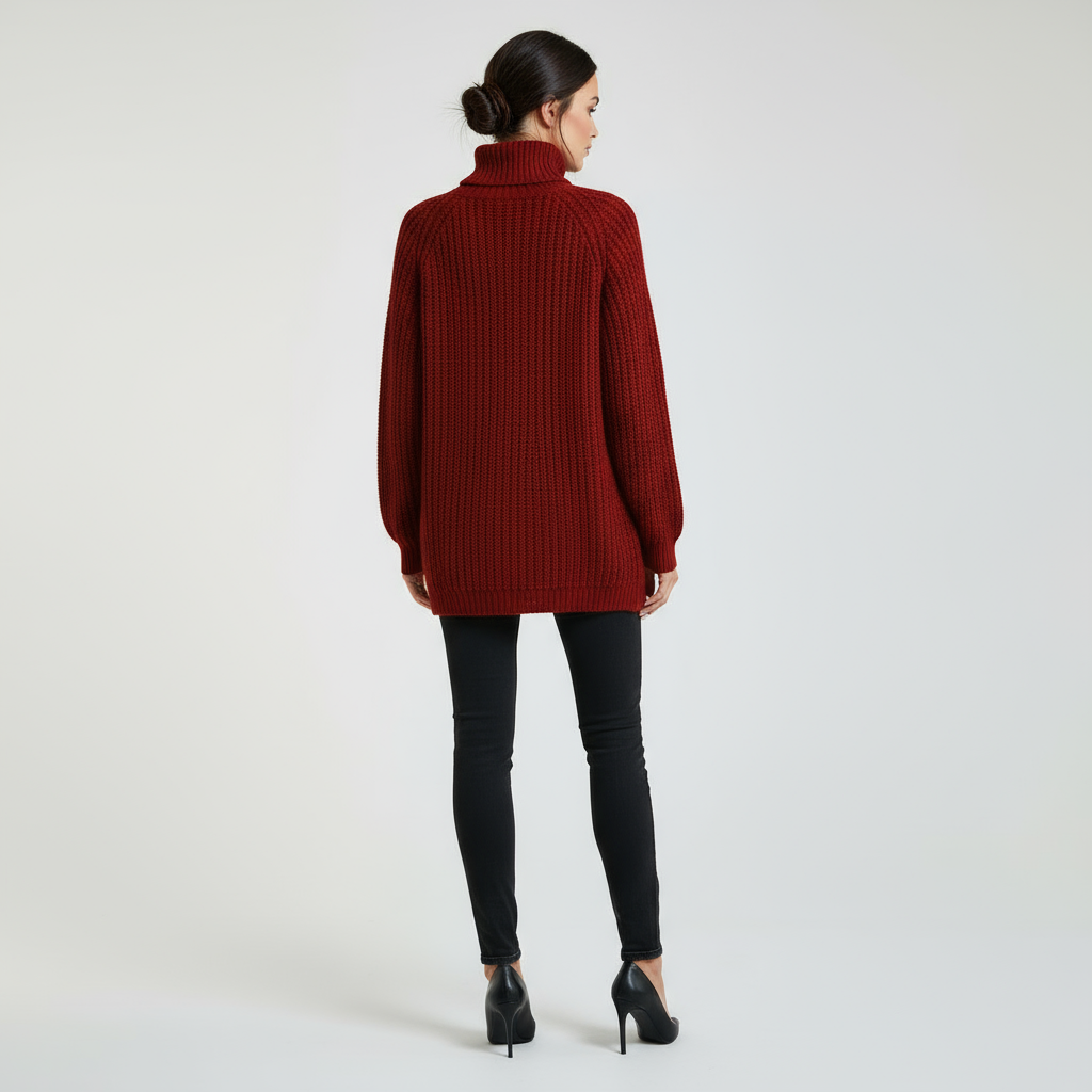 Valora | Wollen Coltrui met Puff Sleeves
