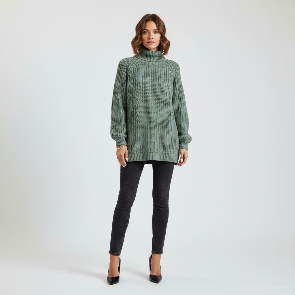 Valora | Wollen Coltrui met Puff Sleeves