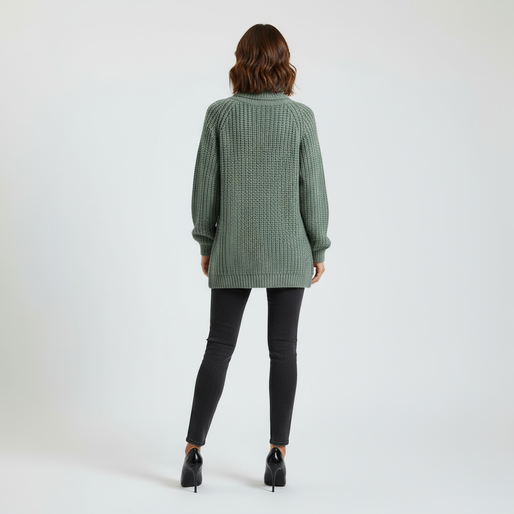 Valora | Wollen Coltrui met Puff Sleeves