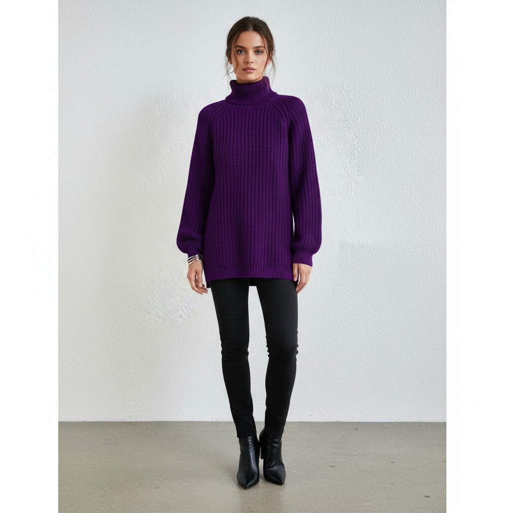 Valora | Wollen Coltrui met Puff Sleeves