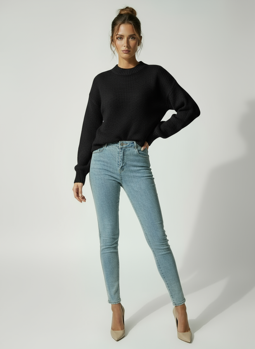 Maud - Warme Herfst Trui met Lange Mouwen