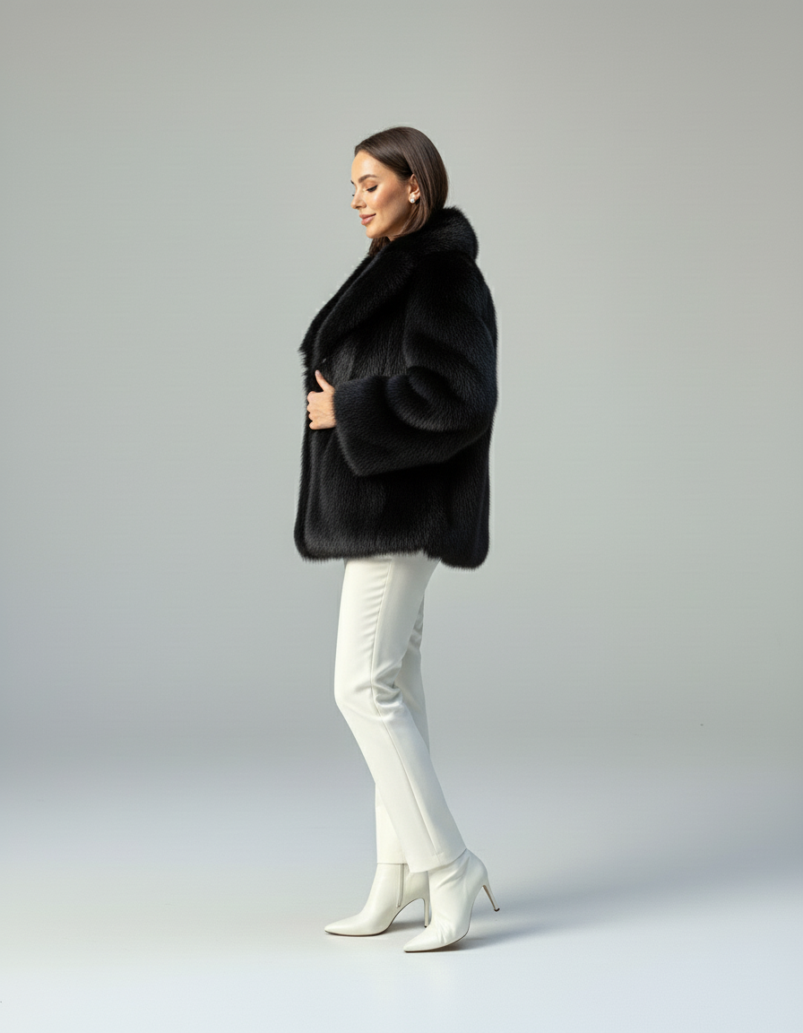 Dana | Oversized Faux Fur Jas Dames