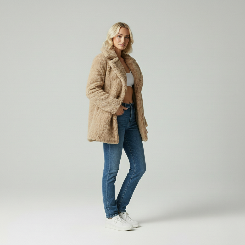 Fleur | Casual Teddy Jacket Dames Winter