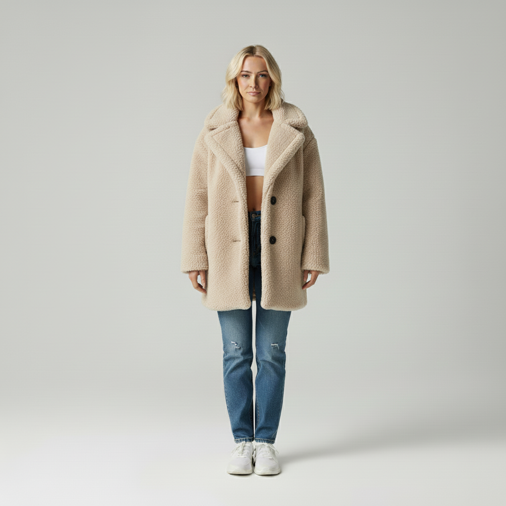 Fleur | Casual Teddy Jacket Dames Winter