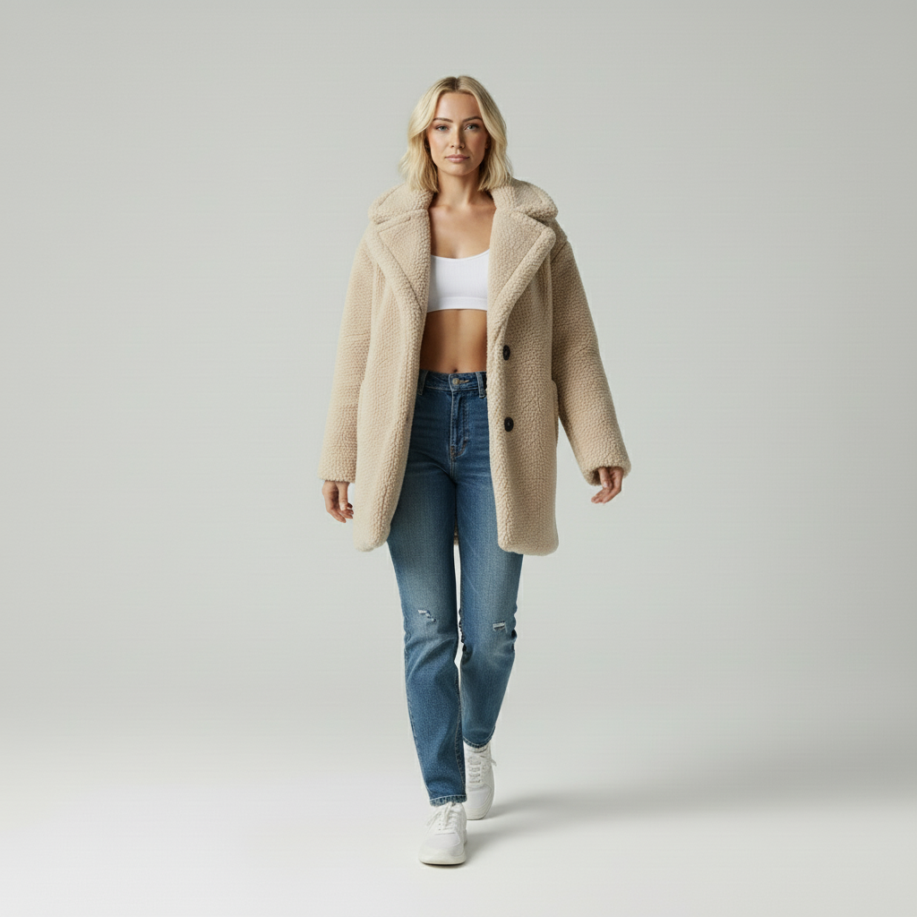 Fleur | Casual Teddy Jacket Dames Winter