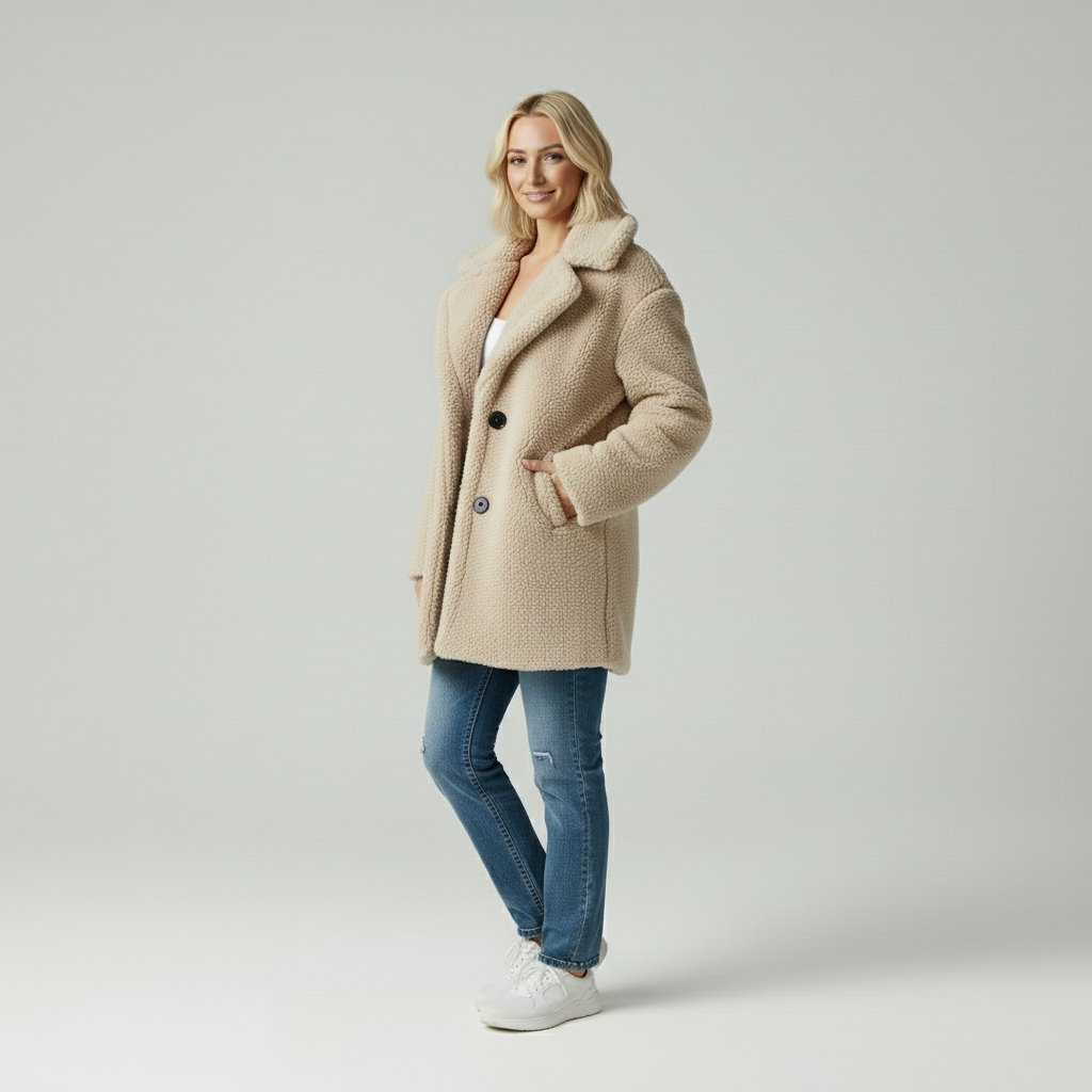 Fleur | Casual Teddy Jacket Dames Winter
