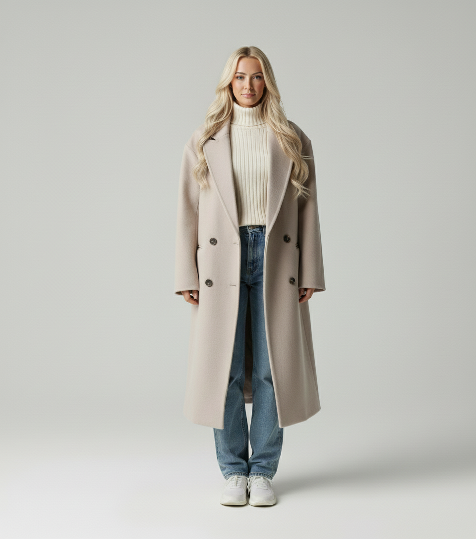 Mila | Trendy Lange Trenchcoat Dames