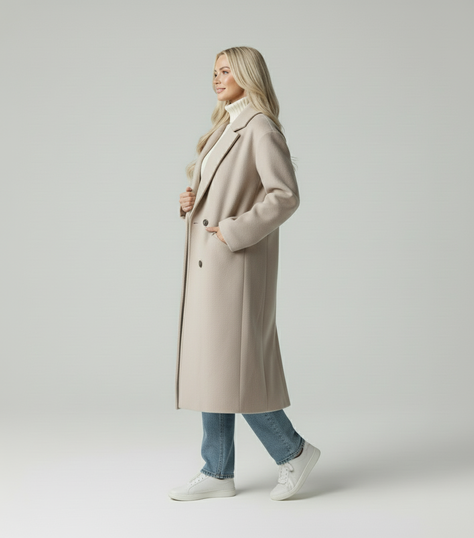 Mila | Trendy Lange Trenchcoat Dames