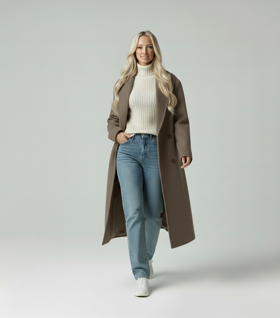 Mila | Trendy Lange Trenchcoat Dames