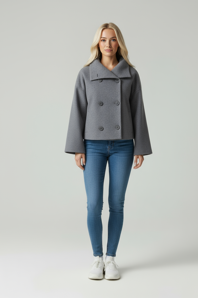 Valery | Cropped Trenchcoat Dames