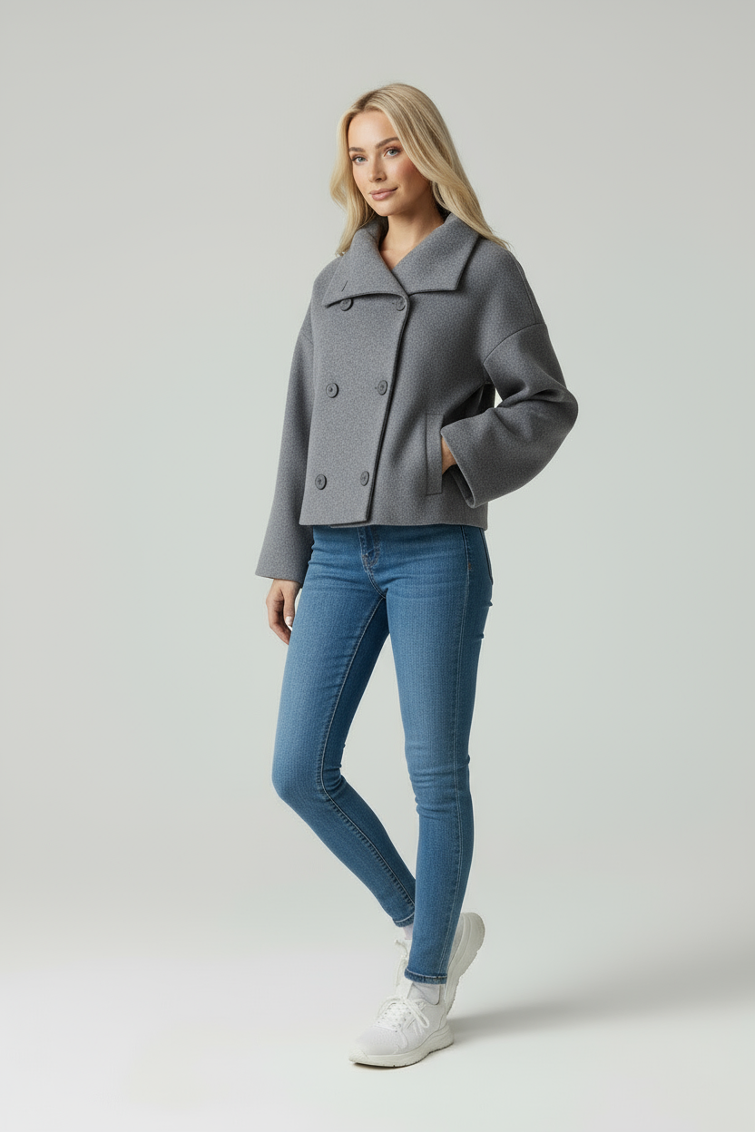 Valery | Cropped Trenchcoat Dames