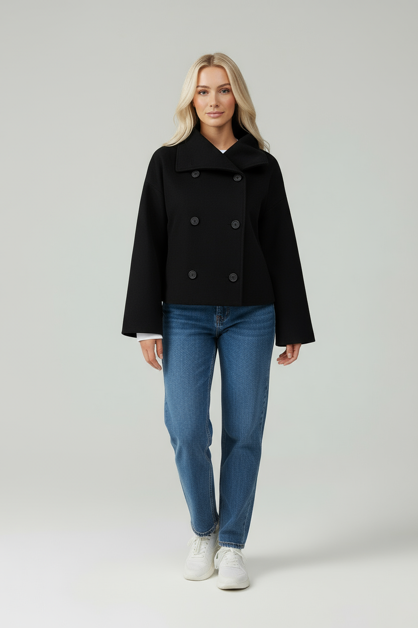 Valery | Cropped Trenchcoat Dames