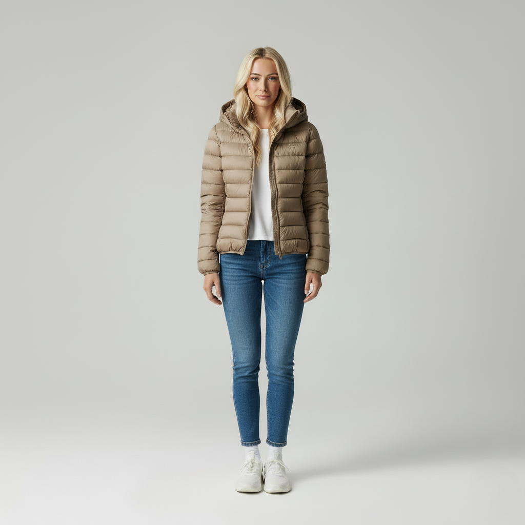 Sophie | Trendy Gewatteerde Damesjas Met Capuchon